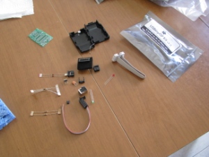 PCB, resistors, ICs, connectors…
