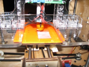 CupCake printing the first layer of the raft